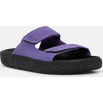 Pánská móda Semišové pantofle Veja Etna, 47, fialová, 45X
