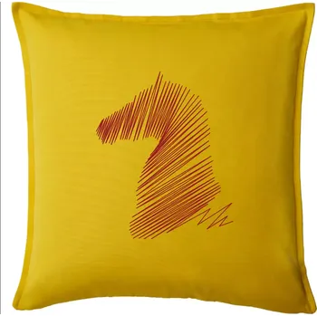 Polštář Kůň linky - Polštář 50x50 - 50x50 - Pouze potah ( Žlutá )