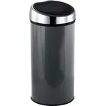 MSV odpadkový koš s dotykovým otvíráním 30 L tmavě šedá ocel (3700703901303)