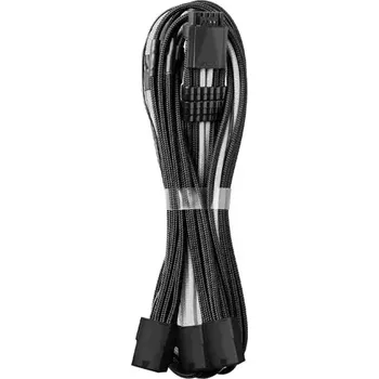 Kabel do PC CableMod PRO ModMesh 8-Pin PCIe Trojtý prodlužovací kabel 45 cm - černo-bílá (CM-PCAB-16P3-N45KKW-5PK-R)