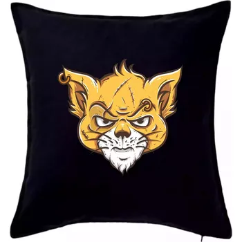 Polštář Nasraná kočka Thug life - Polštář 50x50 - 50x50 - Pouze potah ( Černá )