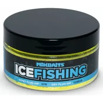 Návnadové aroma Mikbaits Sypký fluo dip Ice Fishing Range Sýr 100ml (MD0070)