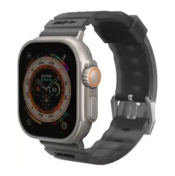Řemínek na hodinky SKINARMA SHOKKU řemínek pro Apple Watch Ultra 49 mm Apple Watch 45/44/42 mm šedá (8886461243000)