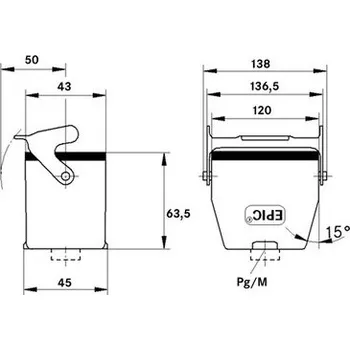Konektor H-B 24 TBF-LB M32 19117900 LAPP KABEL s.r.o. 35-12-013-19117