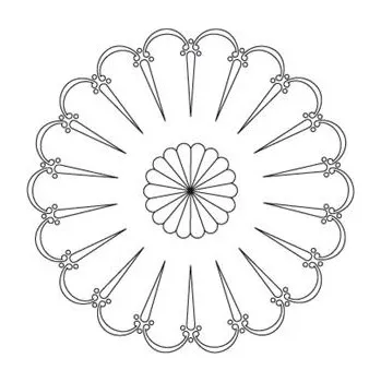 Fréza IGM CMT Šablona růžicové vzory - Malý španělský vějíř 200mm, CRCS-802