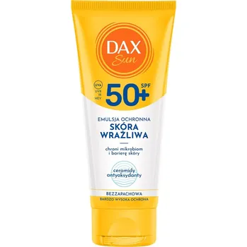 Přípravek na opalování Dax Emulze na opalování pro citlivou pokožku SPF50+ 100ml