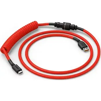 Kabel do PC Glorious GMMK USB-C/USB-A kroucený kabel 1.4m červená (GLO-KB-ACC-CBL-COIL-CRED)