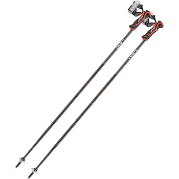 Sjezdové lyžování Leki Airfoil 3D Black/dark anthracite/bright red 110 cm