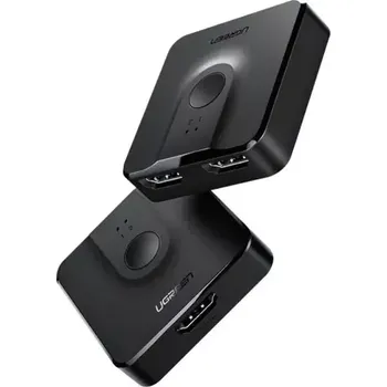 Video kabel UGREEN CM217 HDMI Switch 2v1 černá (50966B)