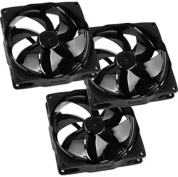 PC ventilátor Noiseblocker NB-eLoop Fan B12-PS Black Edition 3ks (LUBU-039)