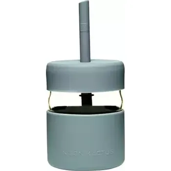 Sklenice Neon Kactus Dětská sklenice s brčkem 230 ml zelená (NKG0807)