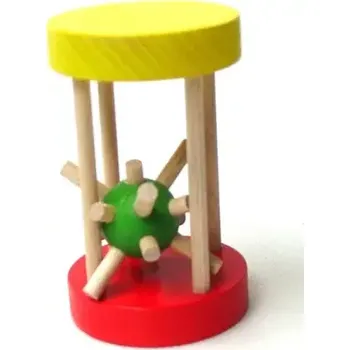 Dřevěná hračka Česká dřevěná hračka Dřevěný ježek v kleci malý (CH1JEM)