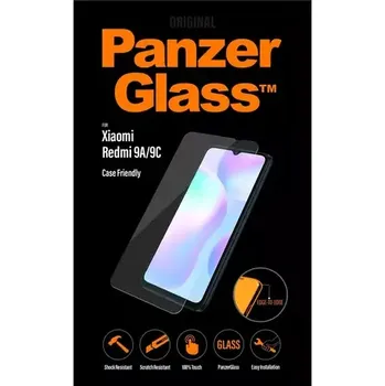 PanzerGlass Tvrzené sklo Case Friendly pro Xiaomi Redmi 9A/9AT/9C černá (8032)
