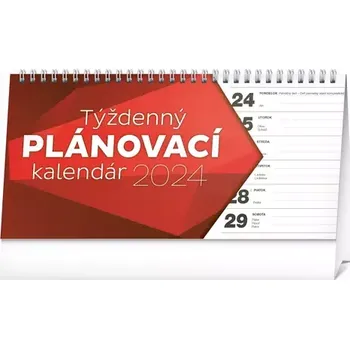 Kalendář Presco Group Stolový kalendár Plánovací riadkový 2024 (PGS-32634-SK)
