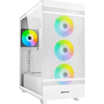 PC skříň Sharkoon Rebel C50 RGB bílá (4044951038251)
