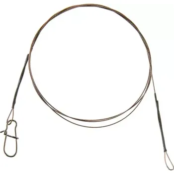 Cormoran Lanko 1x7 Wire Leader Loop and Snap Hook 9kg 50cm 2ks (75-22090)