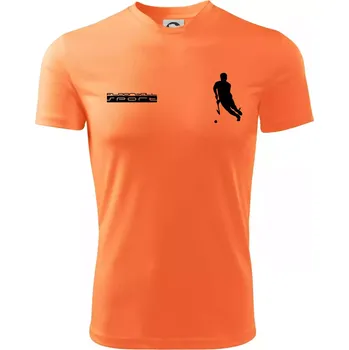 Chlapecké oblečení Floorball sport - Dětské triko sportovní (dresovina) - 122 cm/6 let ( Neon mandarine )