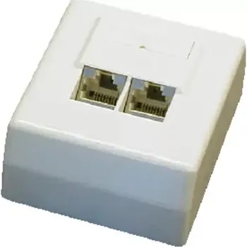 Elektrická zásuvka DATACOM STP dvojzásuvka (nad omítku) (502710072)