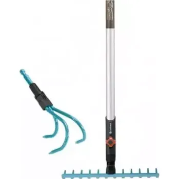 Hrábě Gardena Combisystem 03004-20 Sada zahradního nářadí - Hrábě 03177-20 | Kultivátor 03166-20 | Násada 03723-20 (03004-20)