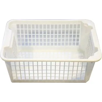 Úložný box Košík PH 36x26x14,5cm stohovatelný MINI bílá granit CZ