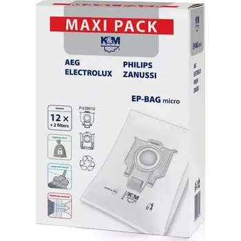 Sáček do vysavače KM Sáčky do vysavače EP-BAG micro (5907804883431)