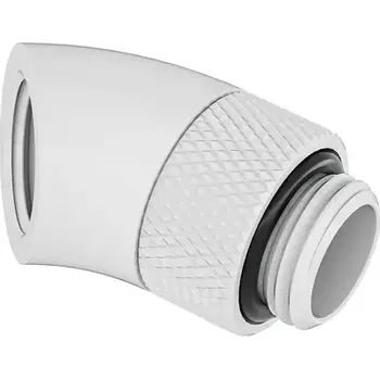 Fitinka Barrow G1/4 (M-F) spojka - 45° koleno bílá (TWT45-B01 w)