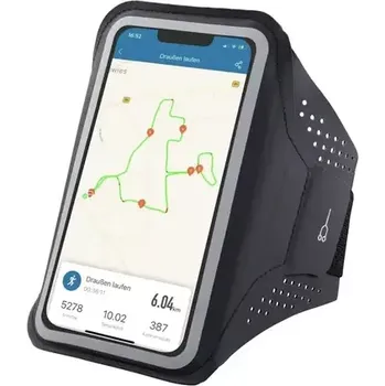 Pouzdro na mobilní telefon Hama Finest Sports sportovní pouzdro na mobil na rameno XXL (5"-55"/158x8 cm) antracitová (177997-H)