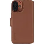 Decoded Leather Detachable Wallet odnímatelné kožené pouzdro pro Apple iPhone 16 Plus hnědá (D25IPO16PLDW5TN)