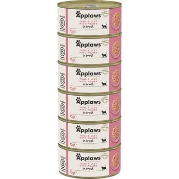 Krmivo pro kočku Applaws konzerva Cat Tuňák s krevetami 6x70g