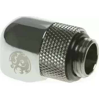 Zahradní hadice BitsPower otočný úhlový adaptér 90° G1/4" (M) G1/4" (F) stříbrná (BP-90R)