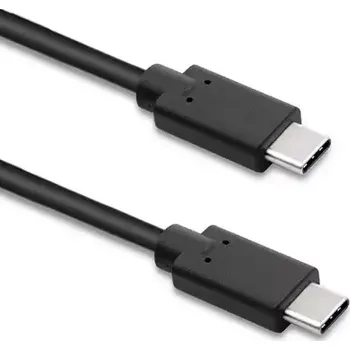 Datový kabel Qoltec 52351 USB-C - USB-C kabel 2m černá (52351)