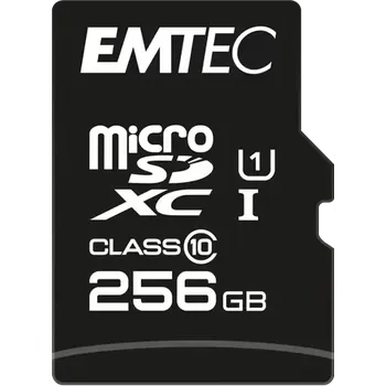 Paměťová karta EMTEC microSD EliteGold 256GB + Adapter (ECMSDM256GXC10GP)