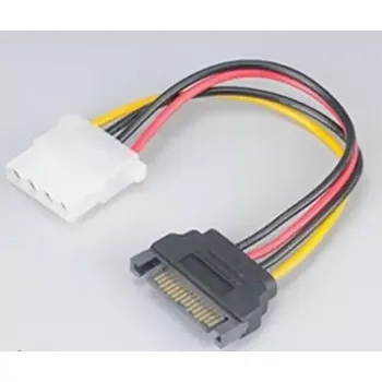 Kabel do PC AKASA Adaptér SATA na 4pin Molex - 15 cm 2 ks (AK-CBPW03-KT02)
