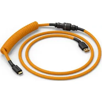 Datový kabel Glorious GMMK USB-C/USB-A kroucený kabel 1.4m zlatá (GLO-KB-ACC-CBL-COIL-GGLD)