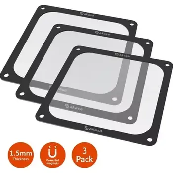 Počítačové chlazení AKASA Sada magnetických filtrů an ventilátory 3ks (GRM12-M01-BKT3)