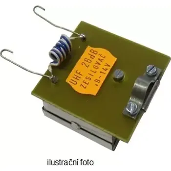 Anténní zesilovač OEM anténní předzesilovač 2 kanálový 26 dB (K46 + 59) - F kon. (AIPOE11027)