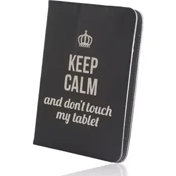 Pouzdro na tablet GreenGo KEEP CALM Univerzální pouzdro pro tablety 7-8" černá (5900495343703)