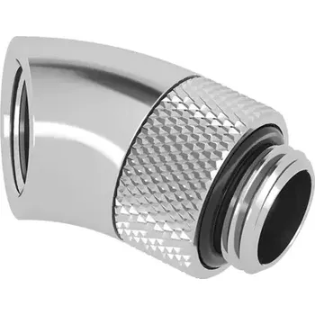 Fitinka Barrow G1/4 (M-F) spojka - 45° koleno (TWT45-B01) stříbrná (TWT45-B01 s)