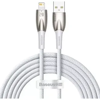 Datový kabel Baseus CADH000202 Kabel USB-A (M) - Lightning (M) 1 m bílá (CADH000202)