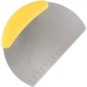 Kuchyňská stěrka UG Grill Stěrka na těsto půlkulatá žlutá (39177)