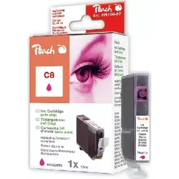 Počítač PEACH kompatibilní cartridge Canon CLI-8M, Magenta, 14 ml (7640124892001)