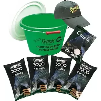 Návnadová surovina Sensas Akční kbelík 3000 Carpes (kapr) (73708)