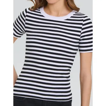 Dámské tričko Sinsay - Bavlněné tričko Basic - vícebarevná - 647EU-MLC - 647EU-MLC-M