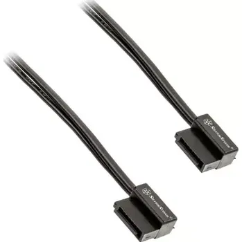 Kabel do PC SilverStone SST-CP11B Super Low Profile SATA 6G kabel 50 cm černá (SST-CP11B-500)