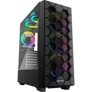PC skříň Sharkoon RGB HEX černá (4044951037551)