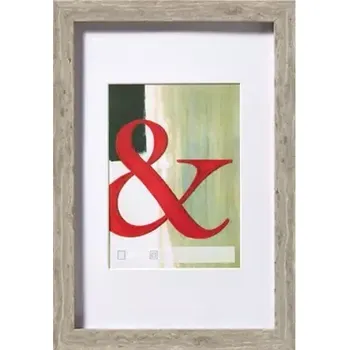 Rám na obraz Walther Stockholm 15x20 Dřevěný foto rám šedá (EA520D)