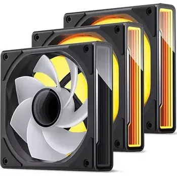 PC ventilátor Jonsbo ZK-120BR Reverse 3ks černá (ZK-120BR 3IN1)