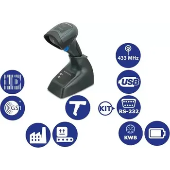 Čtečka čárových kódů DATALOGIC QuickScan I QM2131 kit RS-232/ 1D snímač čárových kódů (QM2131-BK-433K2)