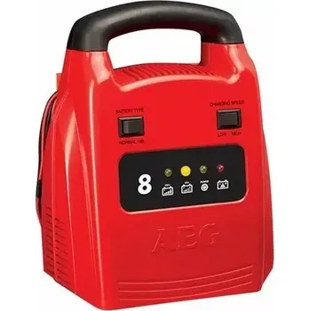 Nabíječka autobaterie AEG Nabíječka autobaterií řízená mikroprocesorem Pb/gel 12V 8A - plně automatická (SA-97003)