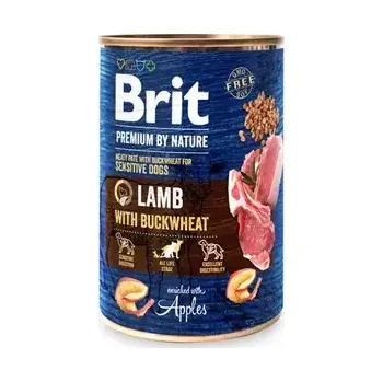 Krmivo pro psa Brit Premium by Nature Lamb with Buckwheat 400 g (8595602538621)